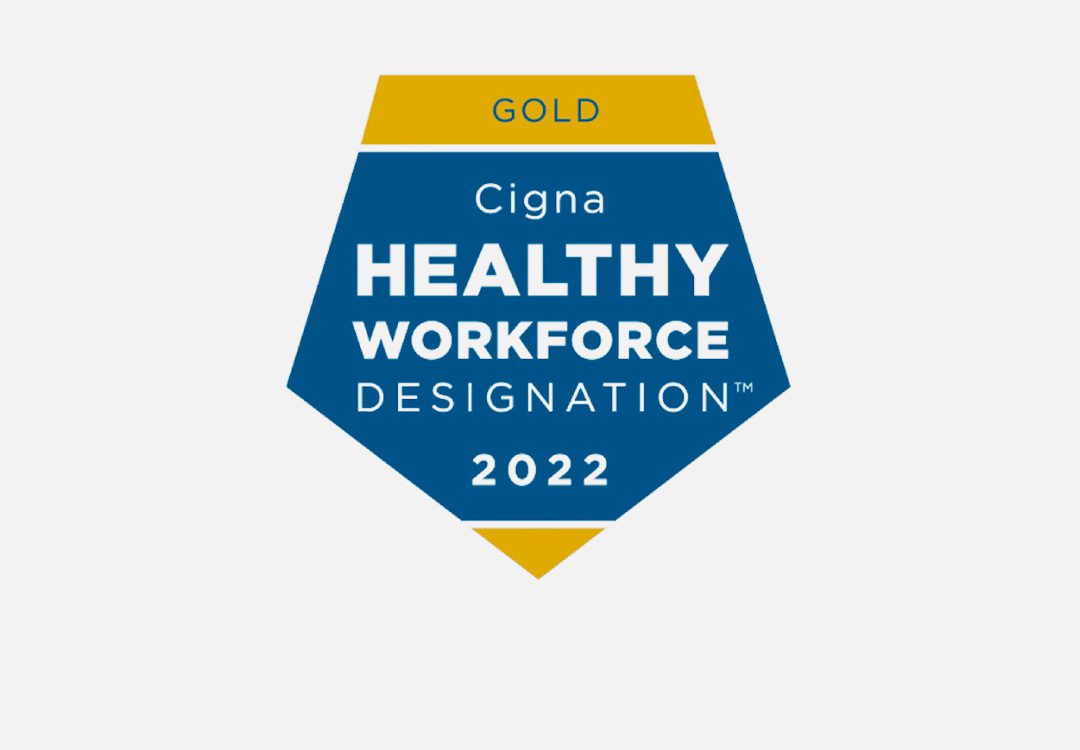 Gold Cigna Healthy Workforce Designation 2022