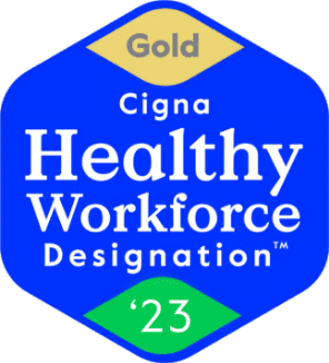 Gold Cigna Healthy Workforce Designation 2023